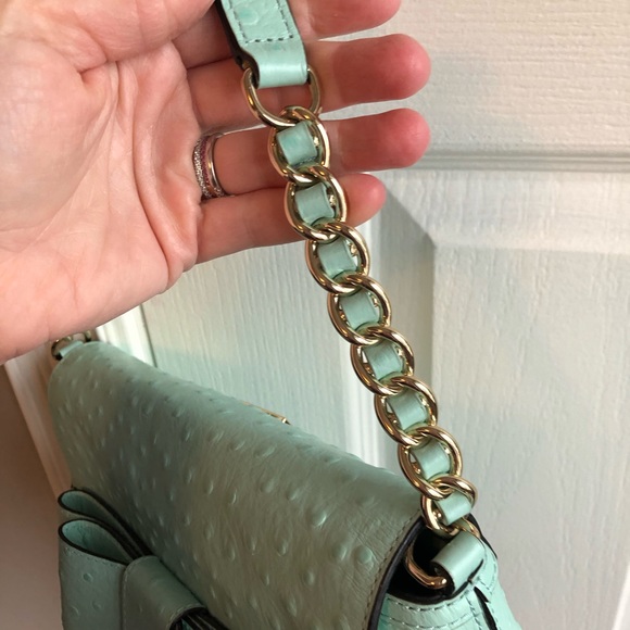 NWOT KATE SPADE Charm City Joleen Leather Shoulder Bag *rare Aqua/Mint colour* - Picture 4 of 14